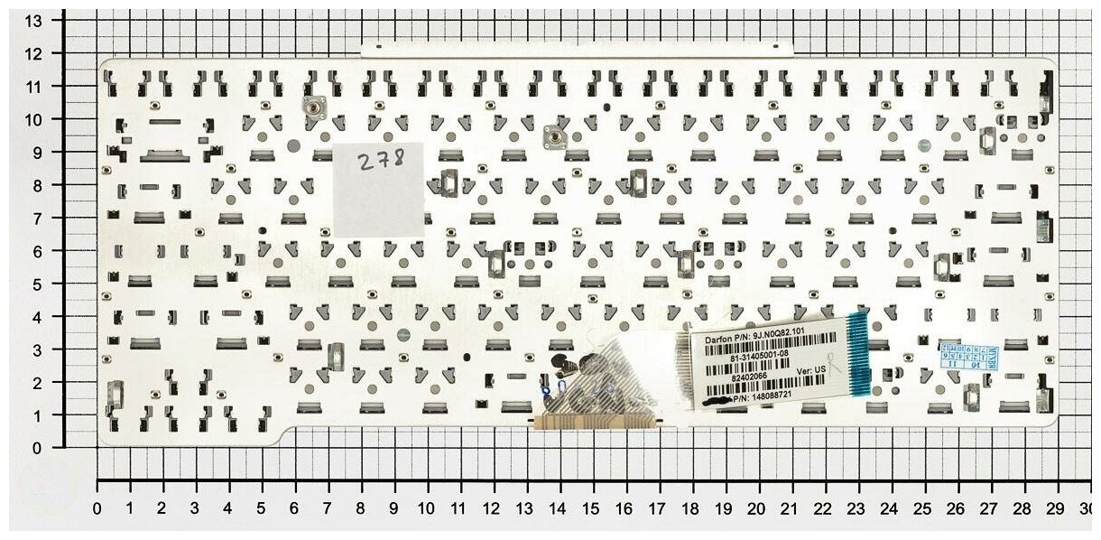 Клавиатура для ноутбука Sony Vaio VGN-SR390PDB черная без рамки