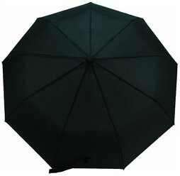 Зонт мужской полуавтомат, зонтик женский складной антиветер 144S, черный