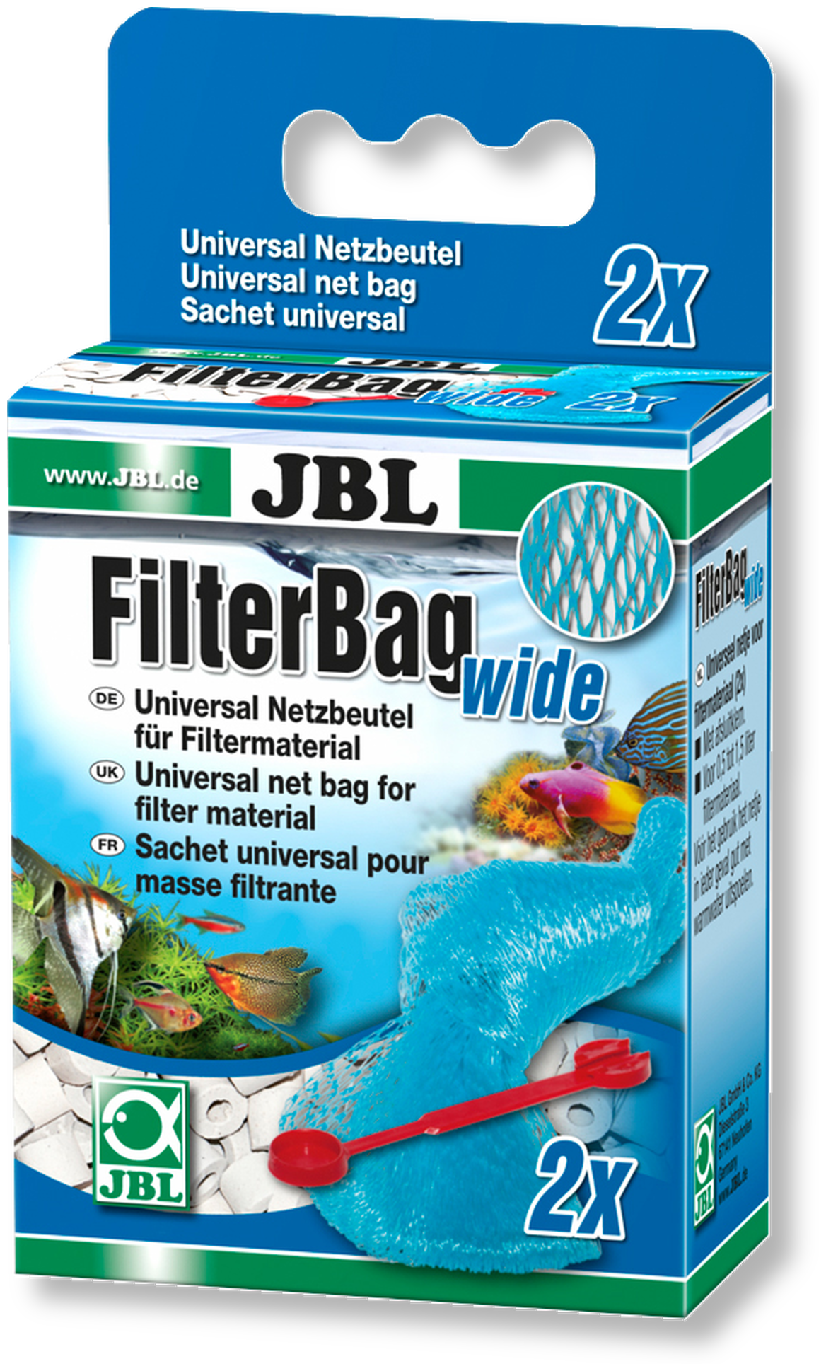 JBL FilterBag wide - Cетчатый мешок с крупной сеткой д/фильтрующих материалов, 2 шт