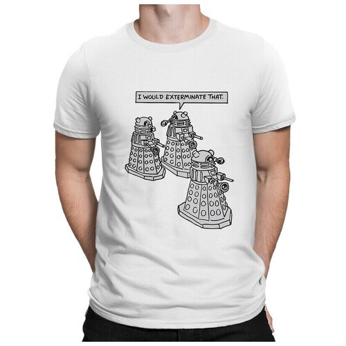 фото Футболка design heroes доктор кто - далек мужская белая 2xl