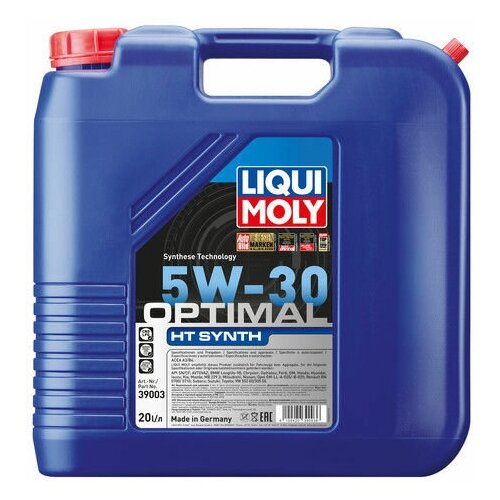 фото 39003 liquimoly нс- синт. мот. масло optimal ht synth 5w-30 a3/b4 (20л)