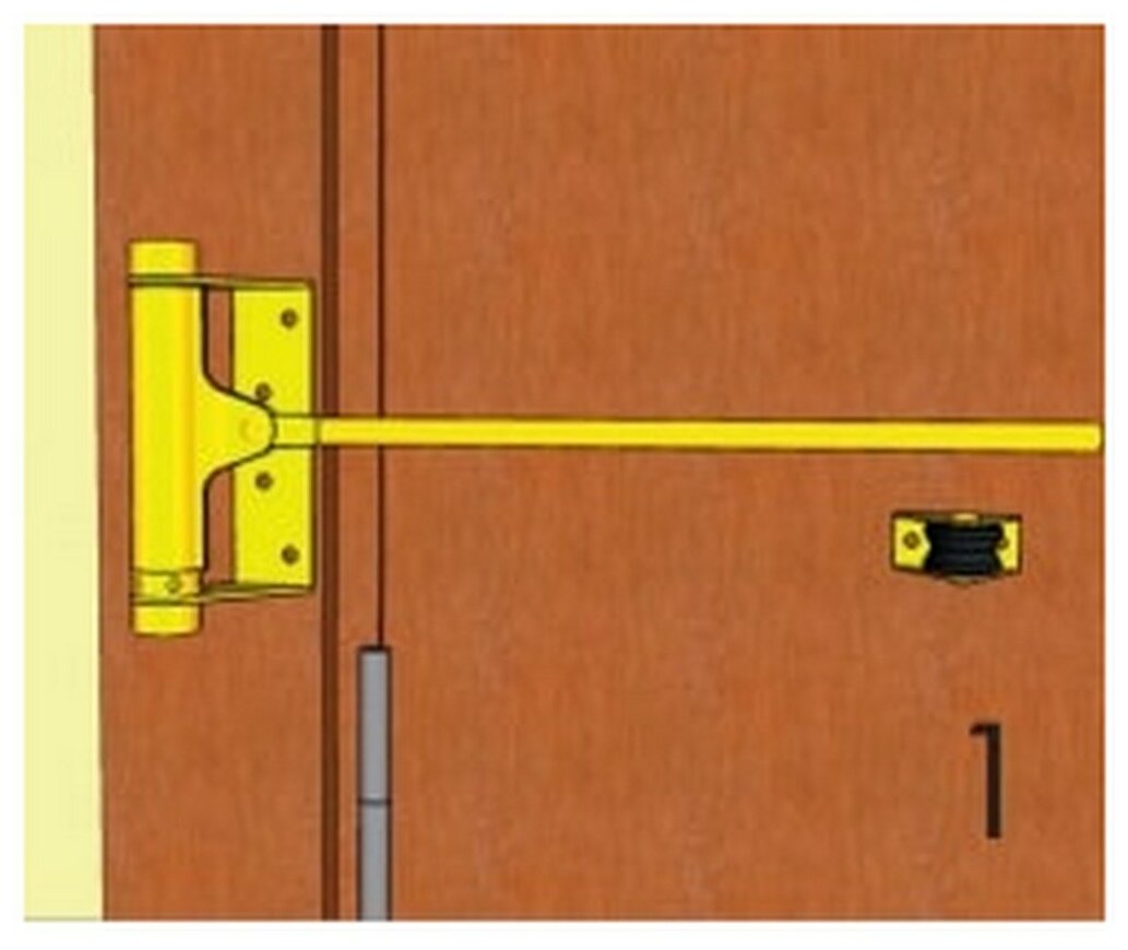 Дверной доводчик ALDEGHI LUIGI SPA стальной, пружинный, 125х300 мм, цвет: античная латунь, к-т: 1 шт + ключ с декоративными шурупами 115OA003 - фотография № 4