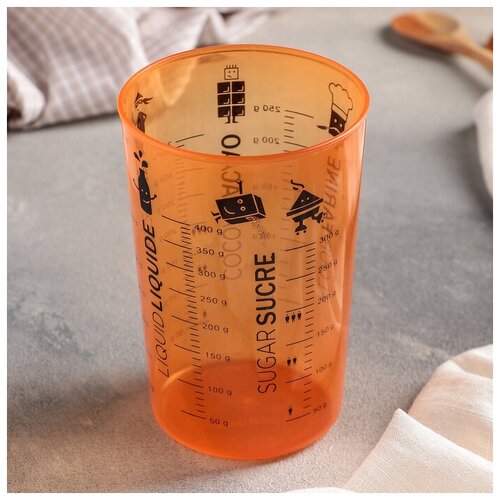 Стакан мерный Весёлая кухня 400 мл цвет микс 306₽