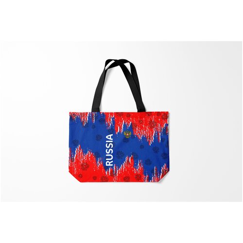 фото Сумка-шоппер / 46х35 см / патриотичные / я русский russia. burnettie
