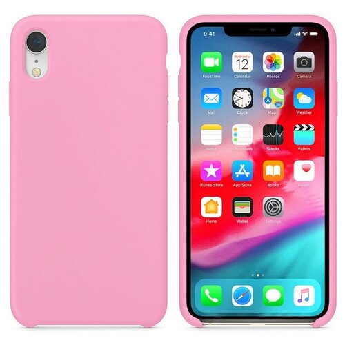 фото Силиконовая накладка без логотипа (silicone case) для apple iphone xs max светло-розовый opt-mobile