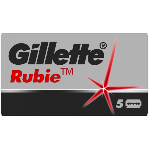 Многоразовый бритвенный станок Gillette Rubie, серый, 5 шт.