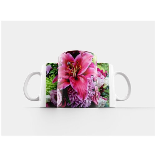 фото Кружка "туманный лес, туман, природа" 320 мл lotsprints