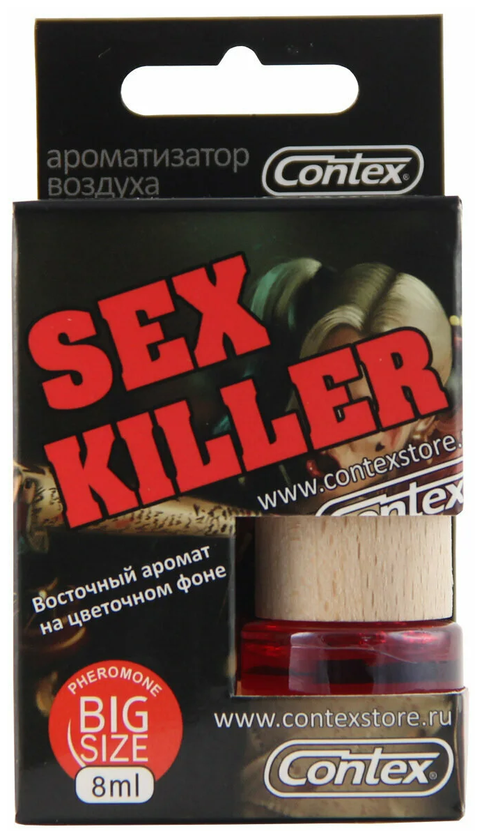 Contex ароматизатор для автомобиля Sex Killer дерево (с феромонами) 8 мл цветочный