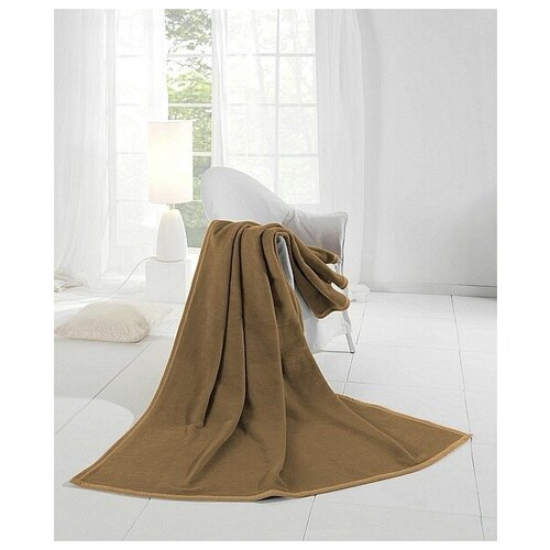 Плед 1,5-спальный Bocasa Star biskuit, Германия, хлопок, 150x200