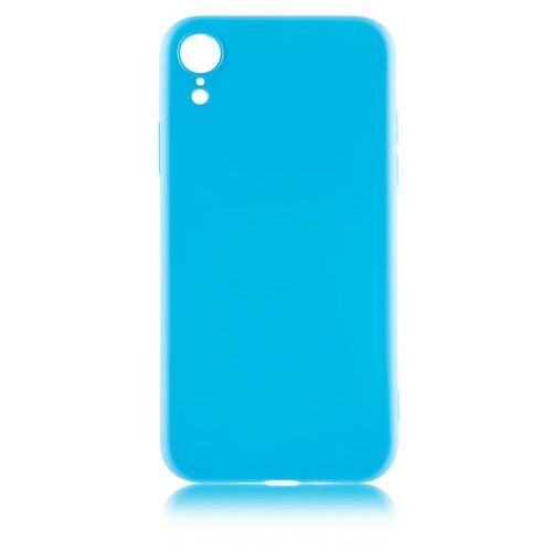 Чехол для Apple iPhone Xr Brosco Softrubber\Soft-touch голубой чехол для apple iphone 11 pro max brosco softrubber голубой