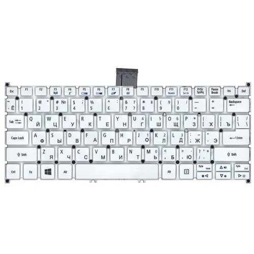 Клавиатура iQZiP для ноутбука Acer Aspire V5-122P белая 782₽