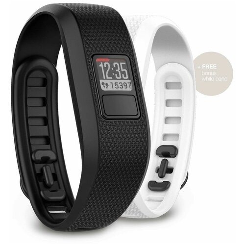 фото Умный браслет garmin vivofit 3 3 bundle (черный + белый ремешок)