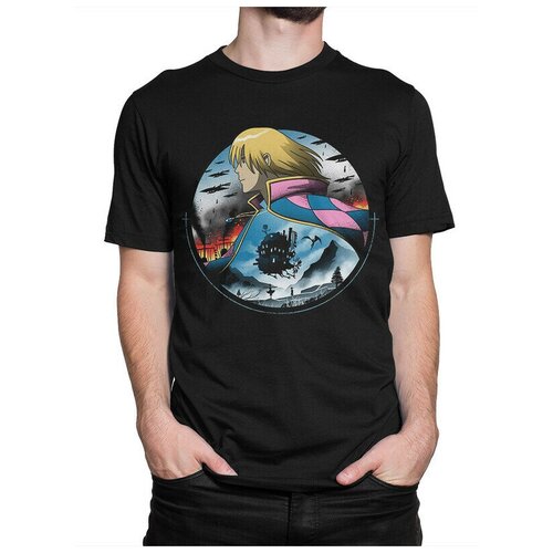 фото Футболка design heroes ходячий замок мужская черная 2xl