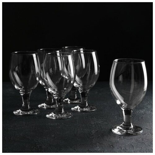 фото Набор бокалов для пива 6 шт «мисс», 400 мл, 6,9×16 см mikimarket