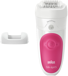 Эпилятор Braun 5-500 Silk-epil SensoSmart белый/розовый