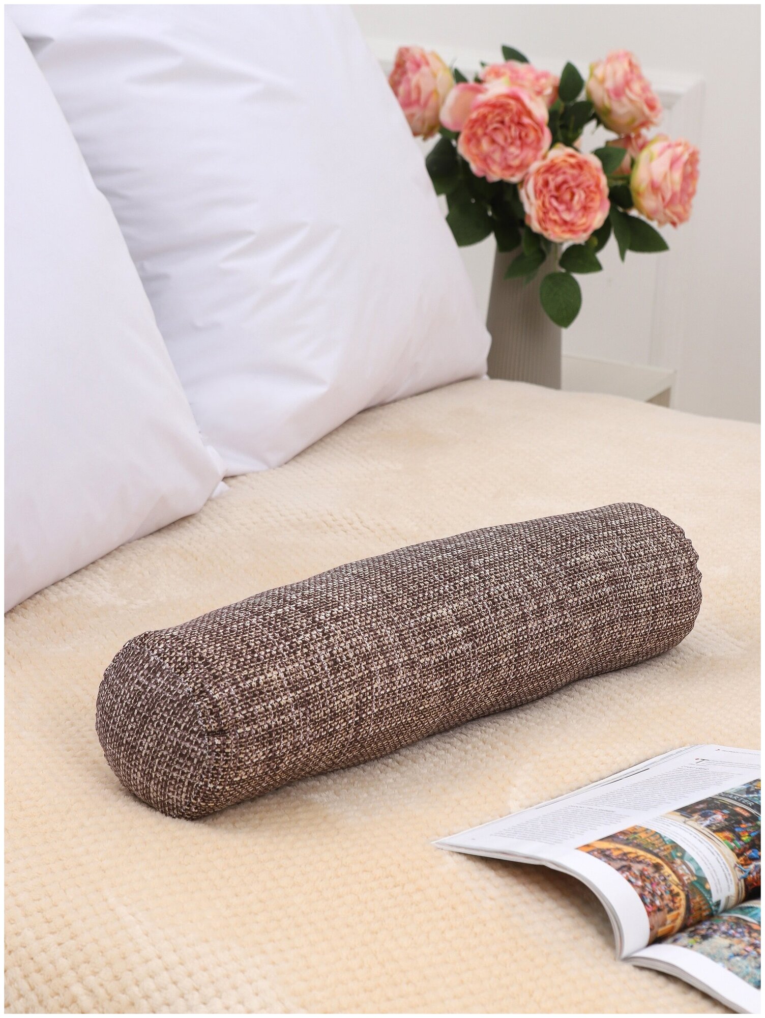 фото Валик для спины Lizzy Home 13*52 см подушка декоративная, декор для дома