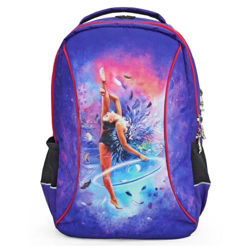Рюкзак для гимнастики L (44*30*17) василек/розовый