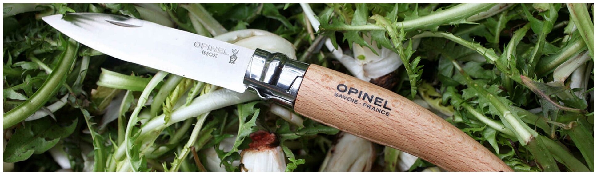 Нож складной Opinel серии Nature №08, садовый, клинок 8,5см, нержавеющая сталь, рукоять - бук, блист 001216 - фотография № 4
