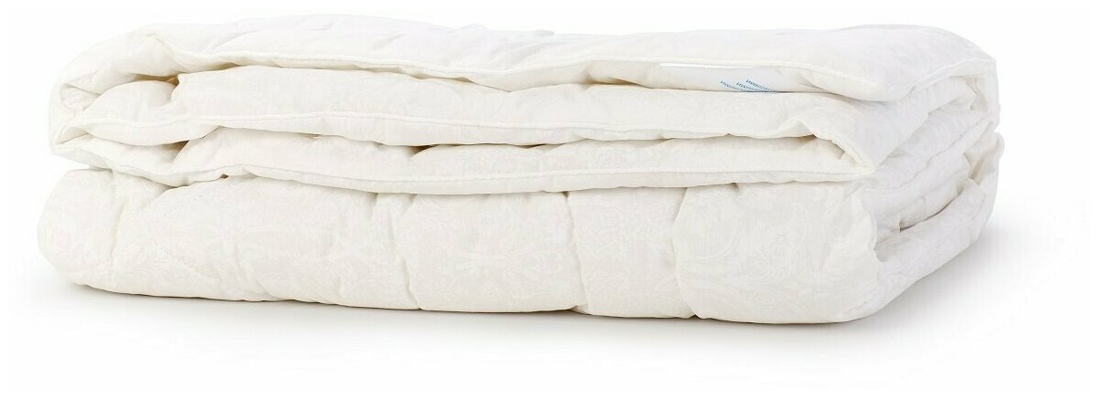 Одеяло "Ярочка" 100% овечья шерсть, размер 220*205 см, облегченное 500 гр/кв.м. (ОдЯрБЯ-Е-500 Б)