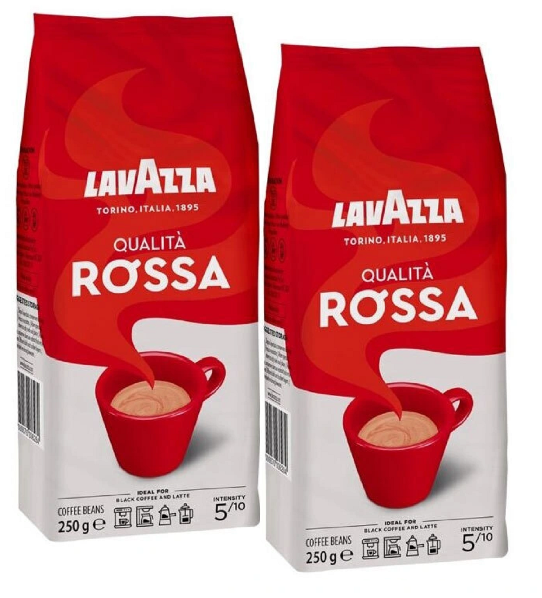 Кофе в зернах Lavazza Qualita Rossa 250г, 2 шт.