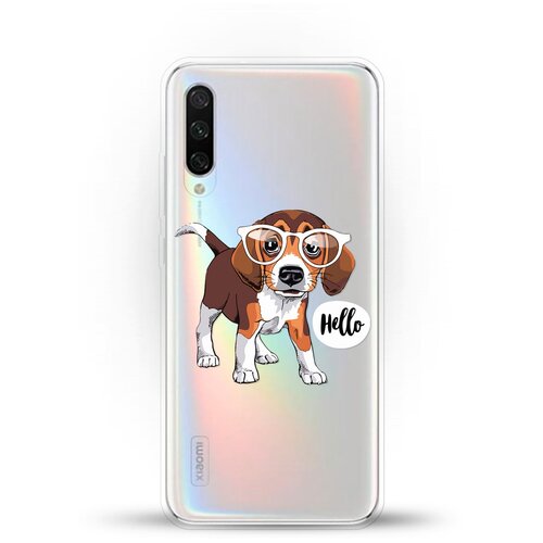 фото Силиконовый чехол hello бигль на xiaomi mi cc9e andy & paul