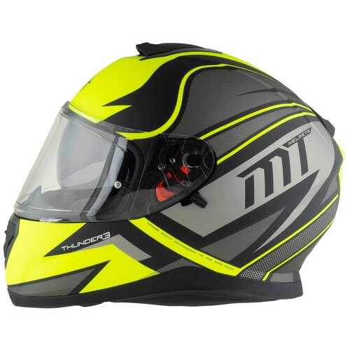 Шлем MT THUNDER 3SV Cap (S, Matt Fluo Yellow)