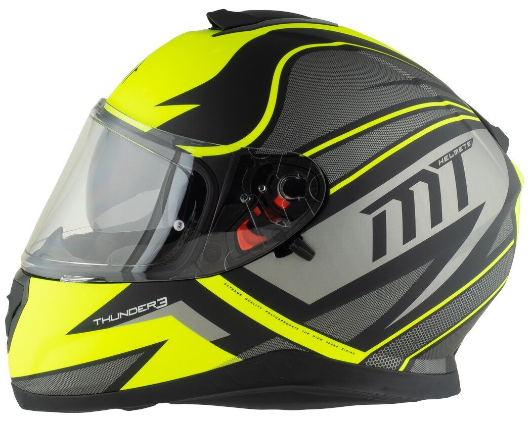 Шлем MT THUNDER 3SV CAP (XS, Matt Fluo Yellow)