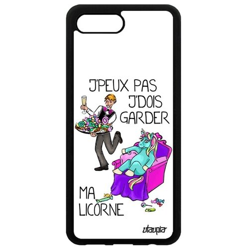 фото Новый чехол на смартфон // honor 10 // "не могу - сижу с единорогом!" принт крутой, utaupia, белый
