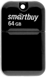Флеш-диск 64 GB, SMARTBUY Art, USB 2.0, черный, SB64GBAK