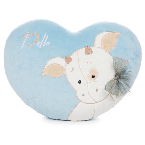фото Мягкие игрушки символ года 2021 kult symbol 2021 мягкая игрушка- подушка сердце бык бычок корова bella, 28х35 см kult of toys