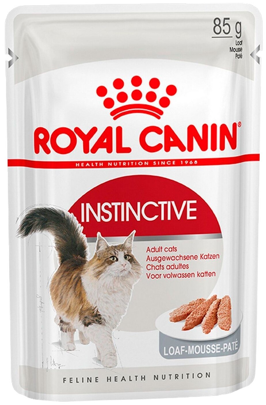 Влажный корм для кошек Royal Canin Instinctive, мясное ассорти 85 г (паштет) - фотография № 1