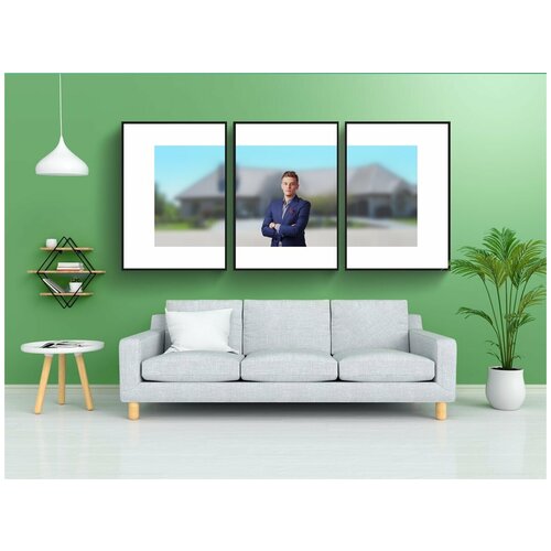 фото Набор модулных постеров для интерьера "недвижимость, агент, свойство" 60x90 см. в тубусе, без рамки lotsprints