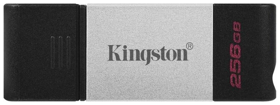 Флешка USB (Type-C) Kingston DataTraveler 80 DT80/256GB 256ГБ, USB3.0, черный