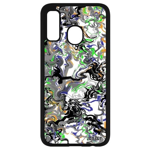 фото Простой чехол для мобильного // galaxy a40 // "мраморный фон" мотив спираль, utaupia, цветной