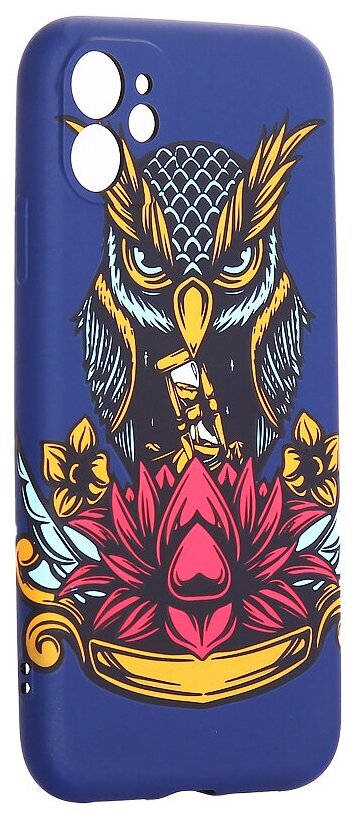 Чехол для iPhone 11 (6.1") силикон MItrifON 0.8мм с флуоресцентным рисунком J68