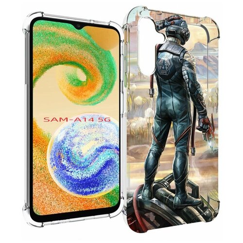 Чехол MyPads the-outer-worlds для Samsung Galaxy A14 4G/ 5G задняя-панель-накладка-бампер чехол mypads the last of us для samsung galaxy a14 4g 5g задняя панель накладка бампер