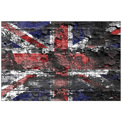 фото Магнитный пазл 27x18см."великобритания, знамя, флаг" на холодильник lotsprints