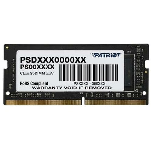 Оперативная память Patriot Signature Line PSD416G320081S SO-DIMM DDR 4 DIMM 16Gb PC25600 3200Mhz 1131000₽