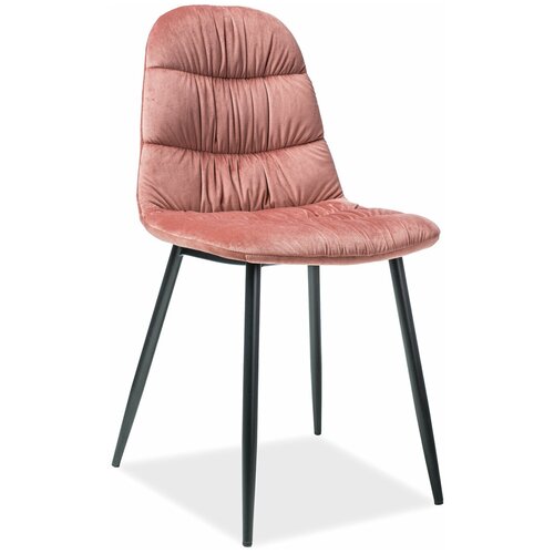 Стул SIGNAL VEDIS VELVET, розовый велюр