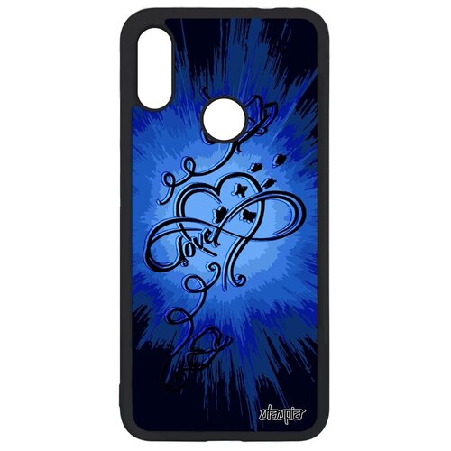 фото Защитный чехол на смартфон // xiaomi redmi note 7 // "бесконечность" сердце любовь, utaupia, синий