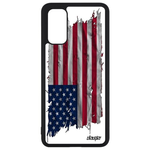 фото Новый чехол для // galaxy s20 // "флаг соединенных штатов на ткани" дизайн стиль, utaupia, белый