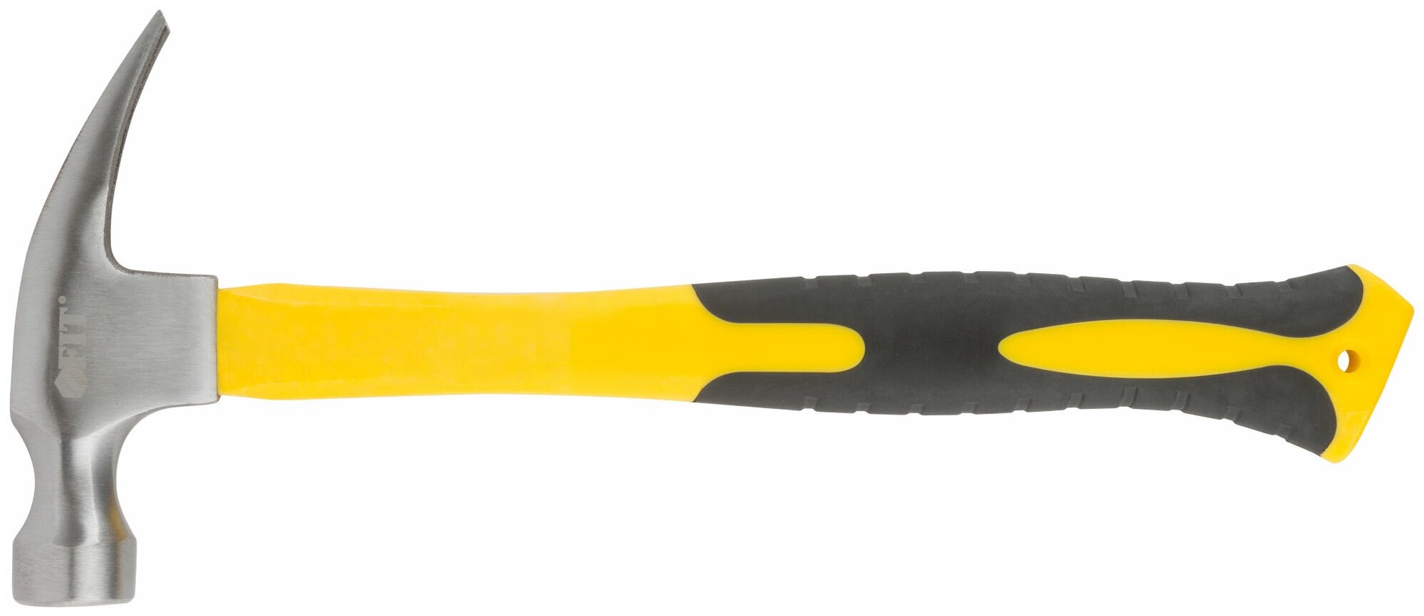 Молоток-гвоздодер, фиброглассовая усиленная ручка, Профи 30 мм, 450 гр. FIT 44777