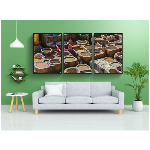 фото Набор модулных постеров для интерьера "марокко, curtiduria, скины" 60x90 см. в тубусе, без рамки lotsprints