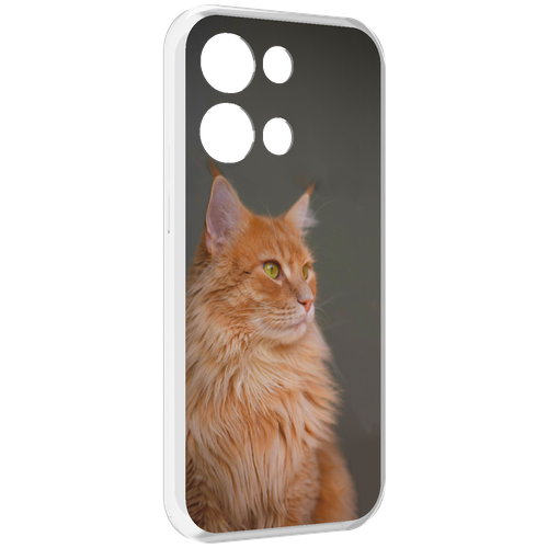 Чехол MyPads кошка мейн кун 1 для OPPO Reno8 Pro задняя-панель-накладка-бампер