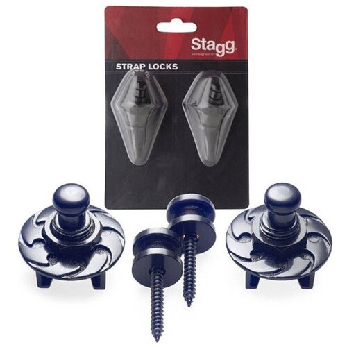 Крепление ремня на гитару Stagg SSL1 BK стойка stagg cos 10 bk