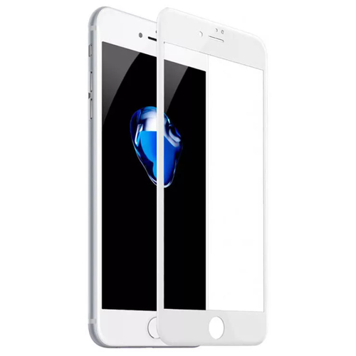 Защитное стекло на iPhone 7Plus/8Plus, 3D белый, тех. паке