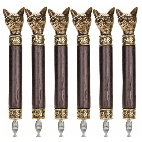 Шампур голова кота Коллекционный сувенирный (ВхШхД 2.0х2.0х84.0)