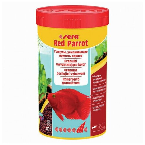 Корм Sera Red parrot 250мл, гранулы для красных попугаев