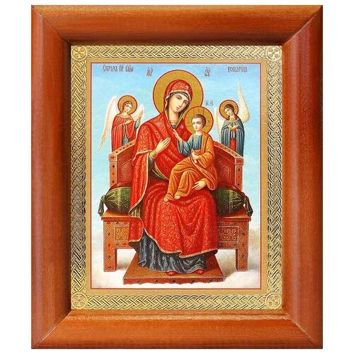 Икона Божией Матери Всецарица, рамка 8*9,5 см икона божией матери всецарица рамка 12 5 14 5 см