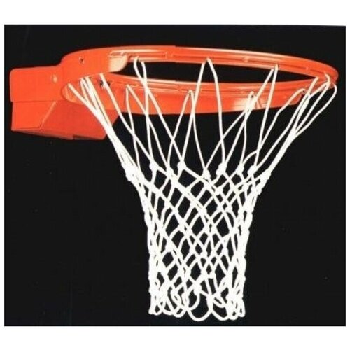 фото Сетка для баскетбольных колец 1 шт, диаметр 450 мм, толщина нити 5,0 мм (веревка в комплекте) спортпик